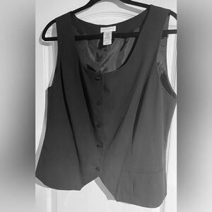 Liz Claiborne Black Tailored Vest